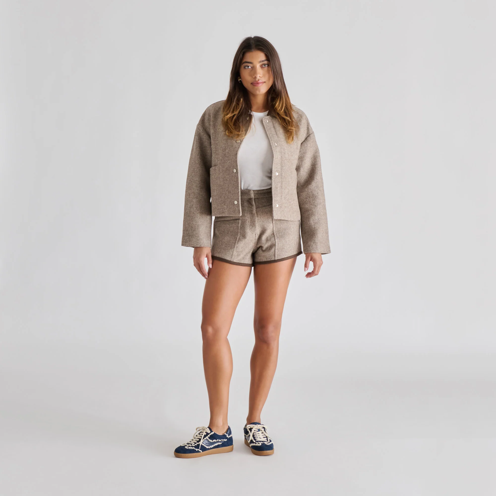 NOTICE LACE SNEAKERS NAVY SUEDE - Image 4