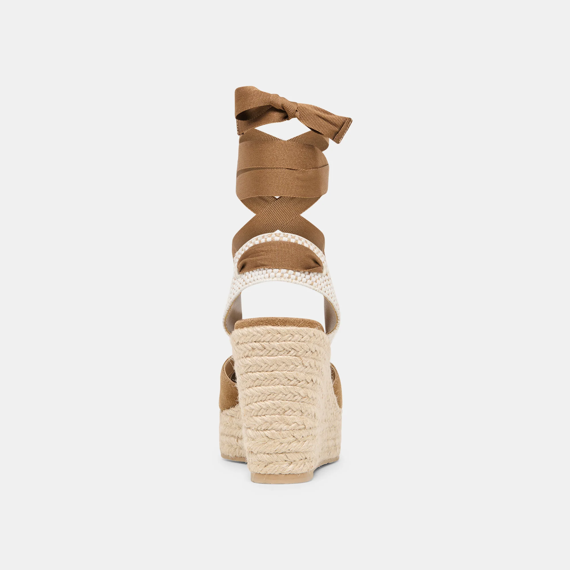 NOURA WEDGES LT BROWN SUEDE - Image 11