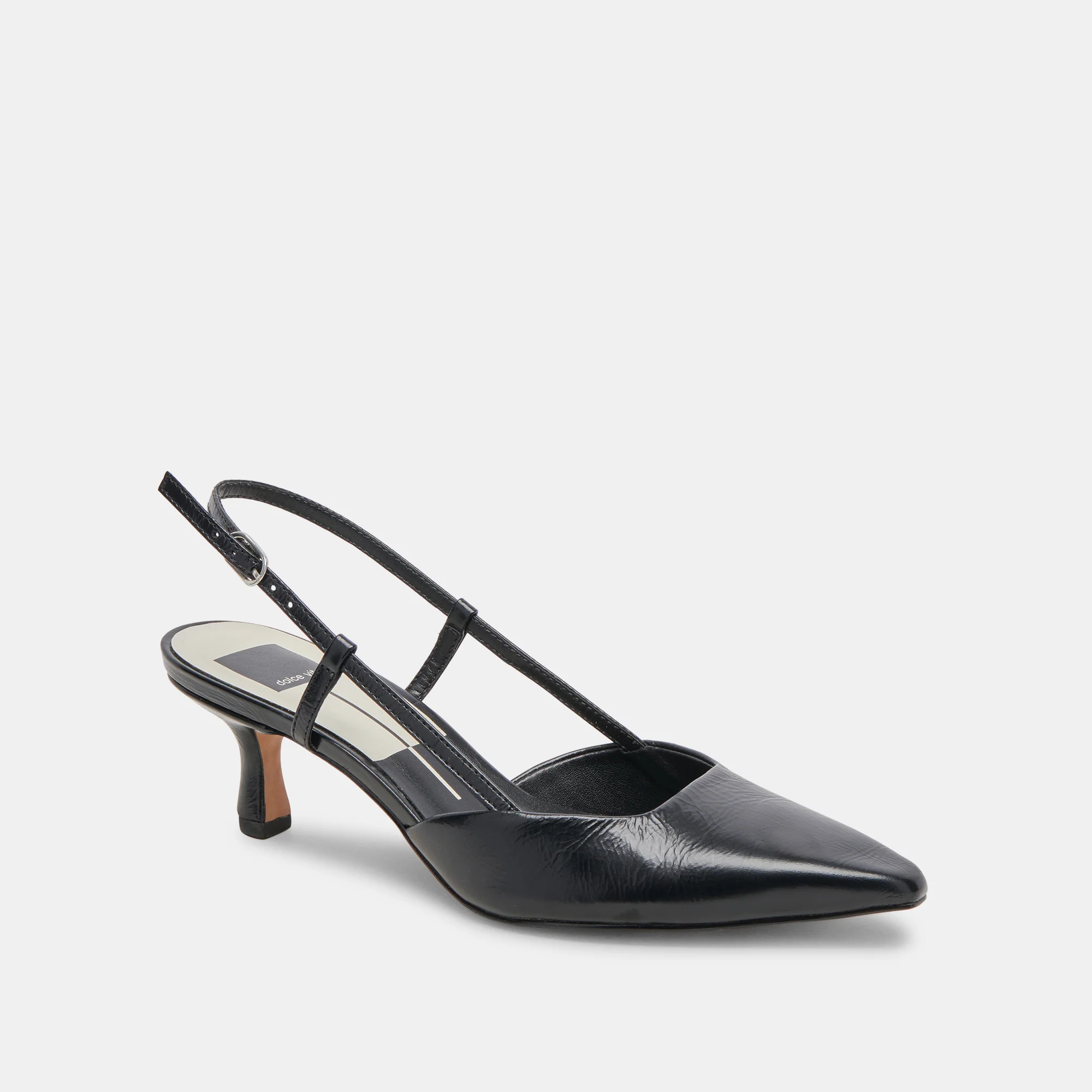 ODELA HEELS MIDNIGHT CRINKLE PATENT - Image 3