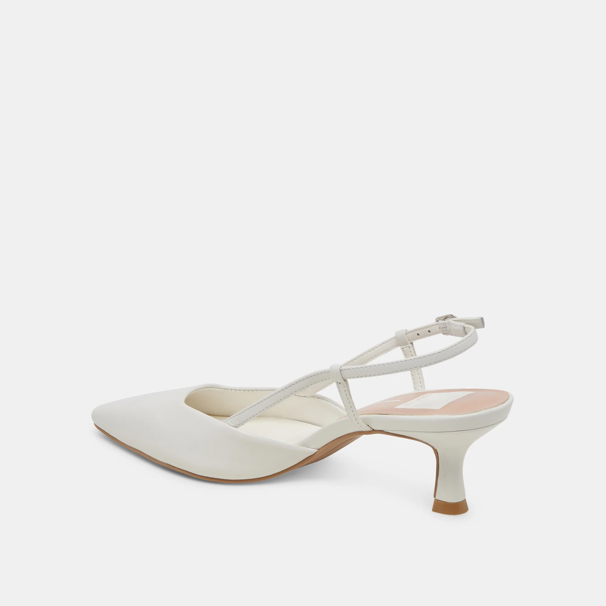 ODELA HEELS WHITE LEATHER - Image 7