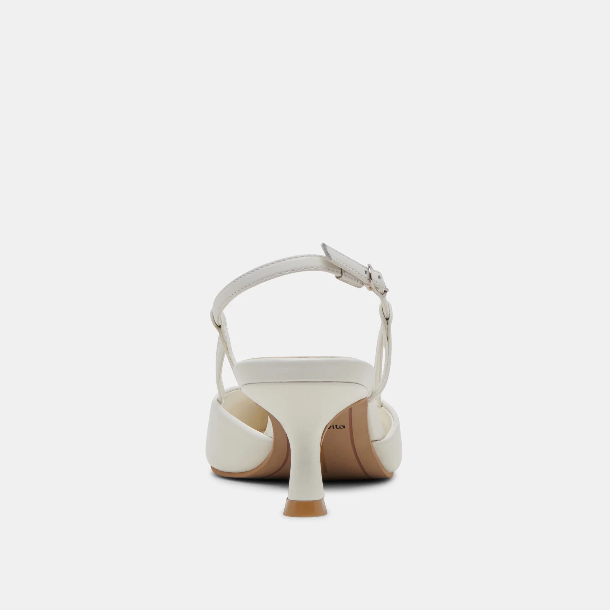 ODELA HEELS WHITE LEATHER - Image 9