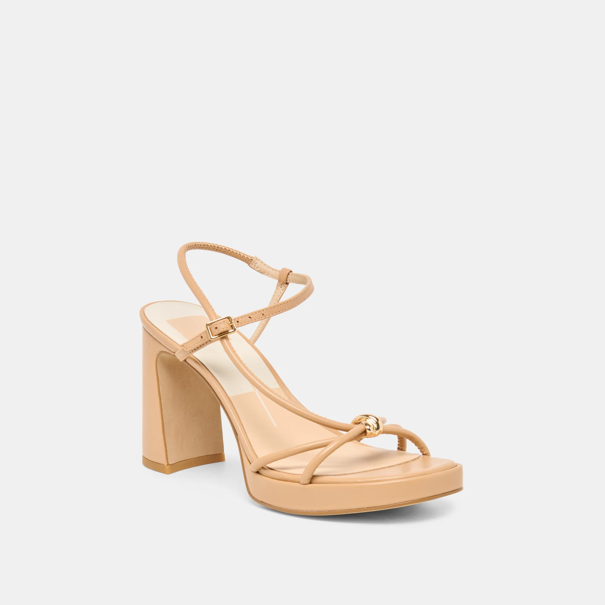 ODETE HEELS LT TAN LEATHER - Image 3
