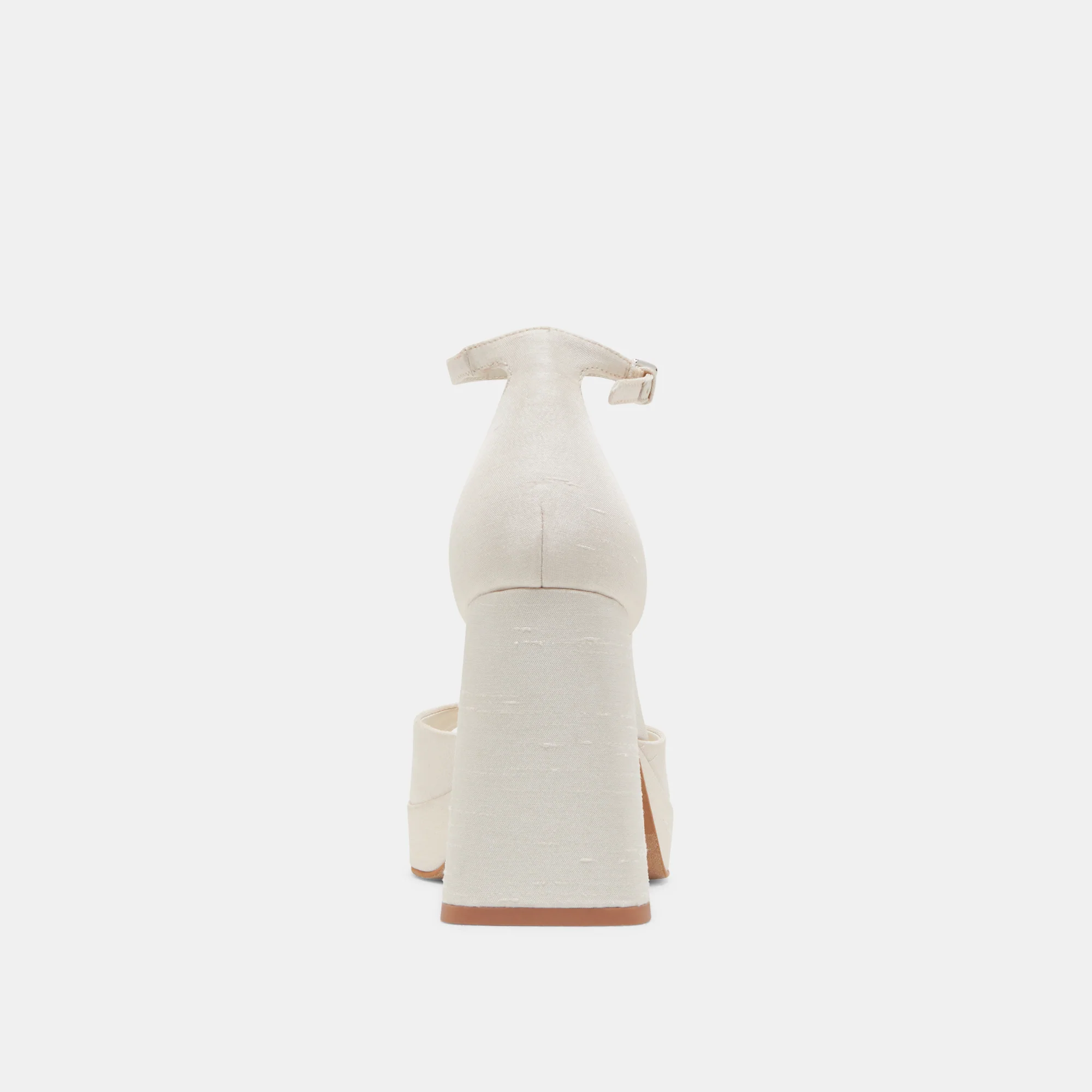 PANDRO HEELS WHITE SATIN - Image 9