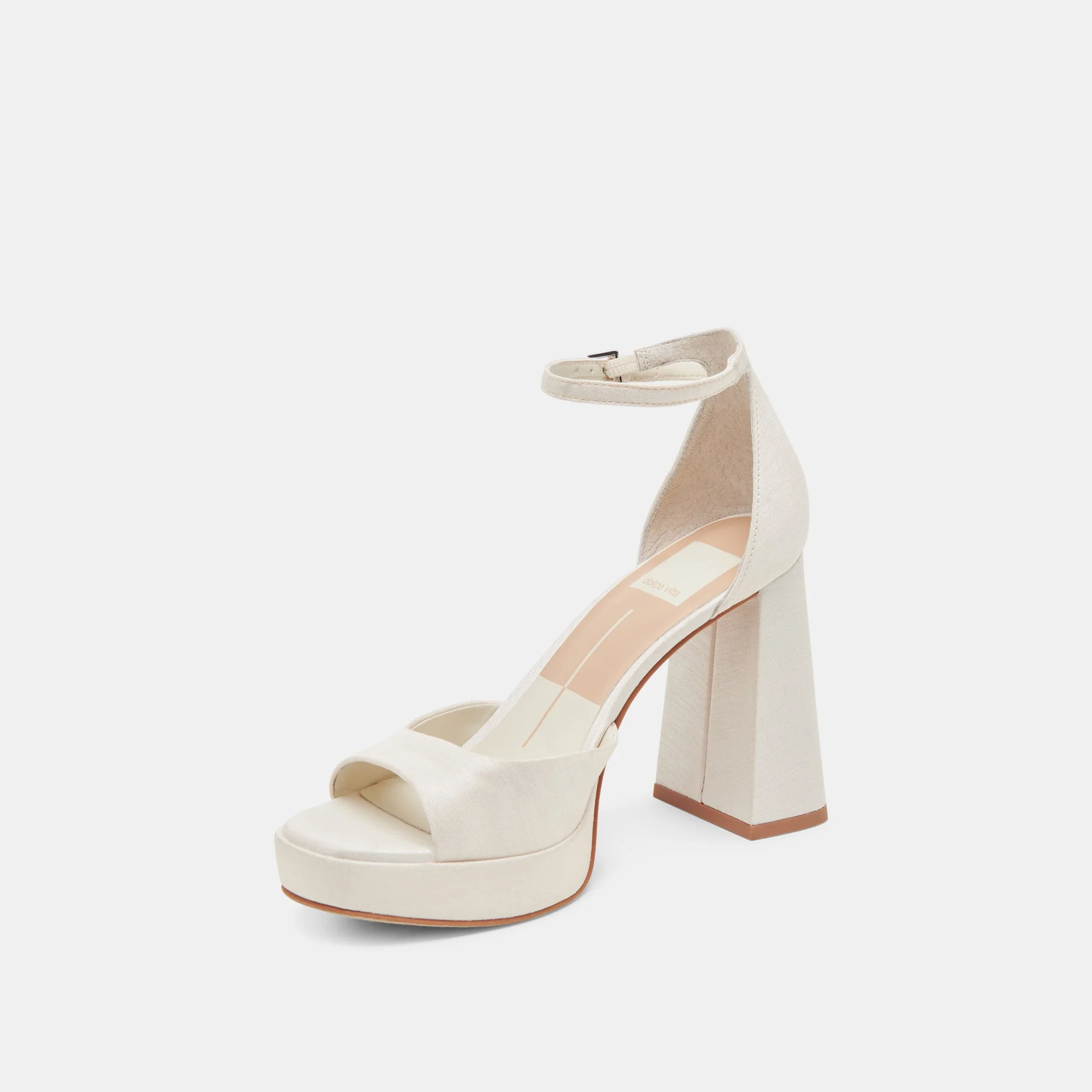 PANDRO HEELS WHITE SATIN - re:vita - Image 4