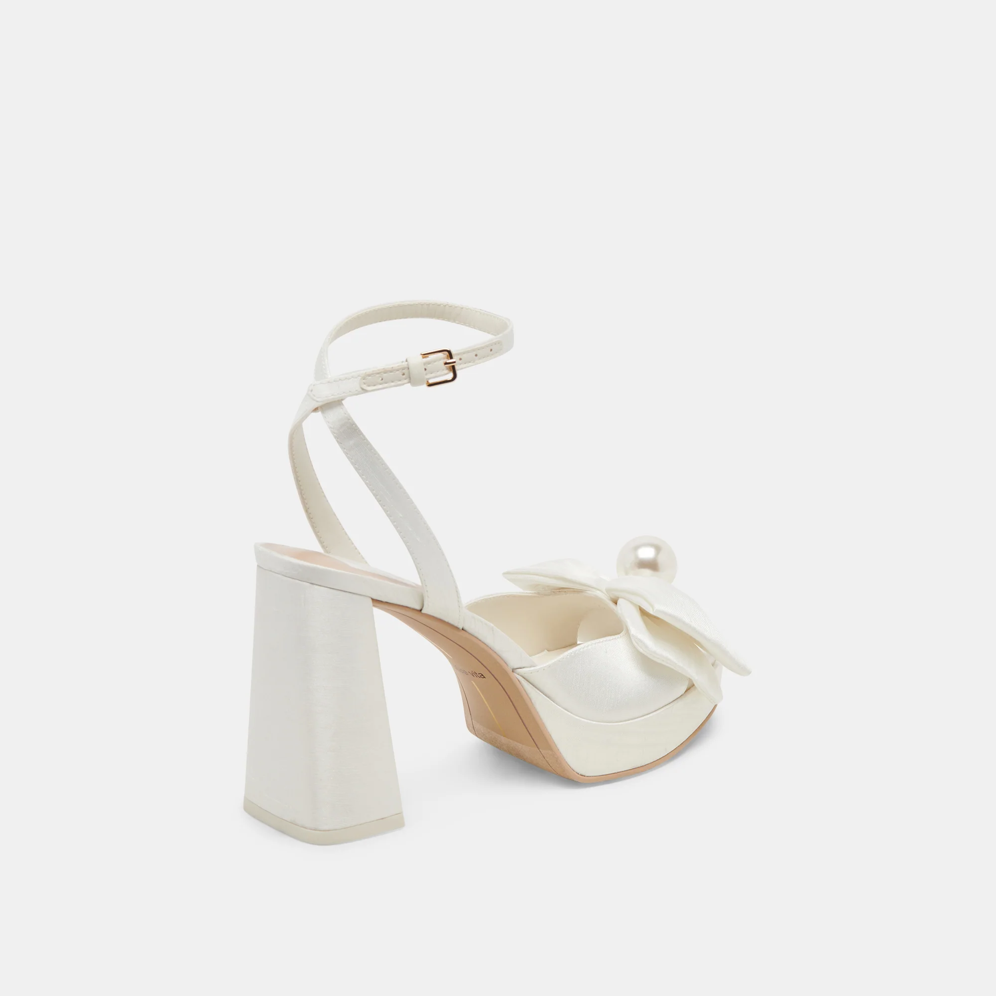 PATTON HEELS IVORY SATIN - Image 5