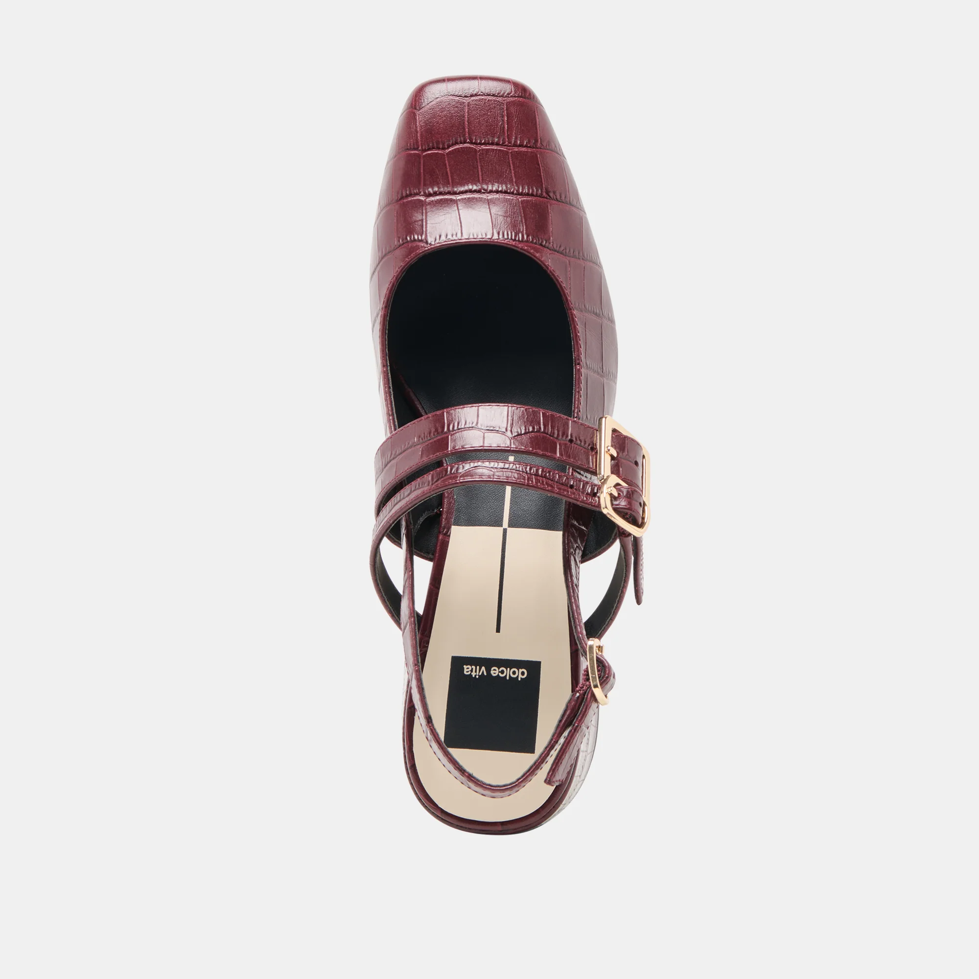 PATZY HEELS OXBLOOD EMBOSSED LEATHER - Image 12