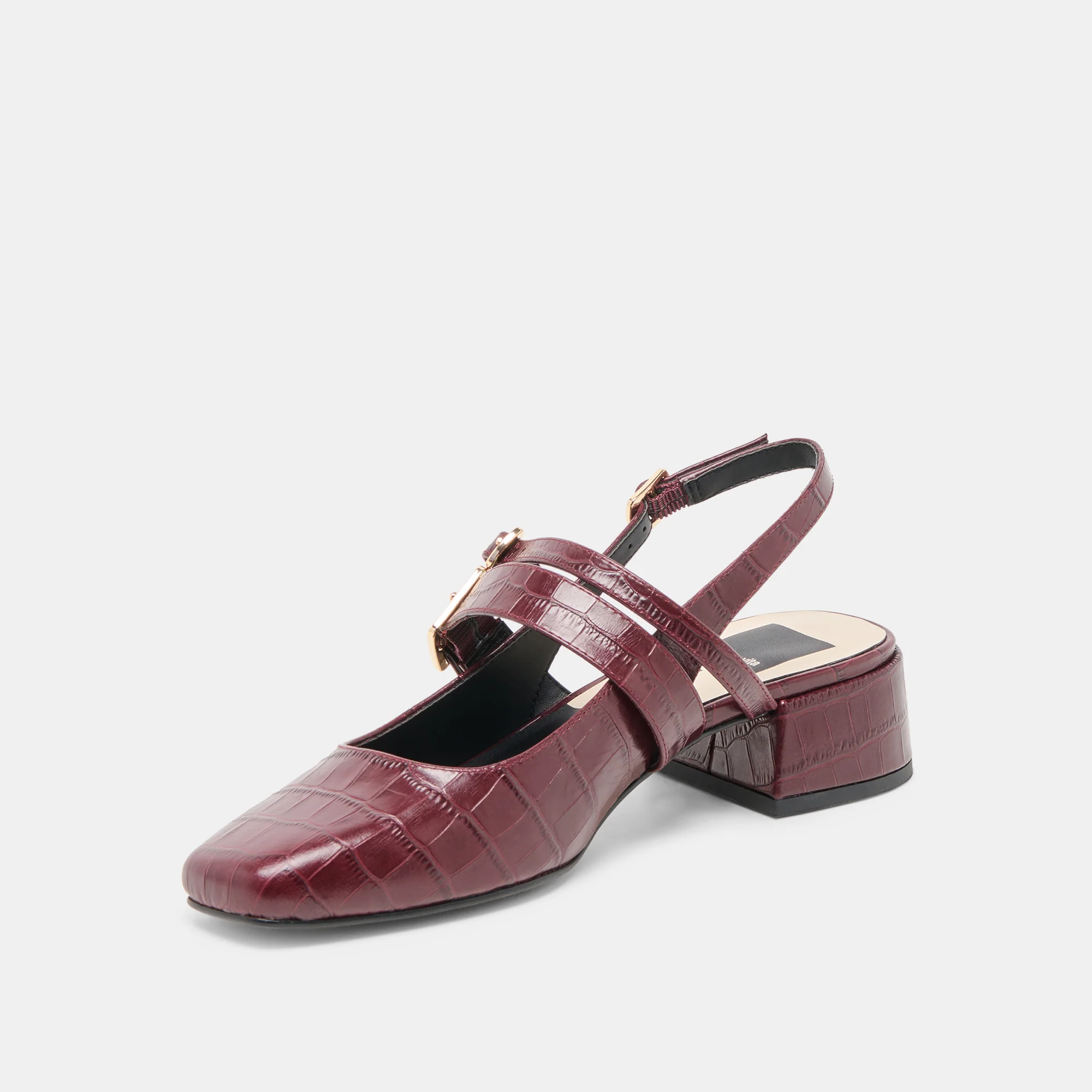 PATZY HEELS OXBLOOD EMBOSSED LEATHER - Image 7