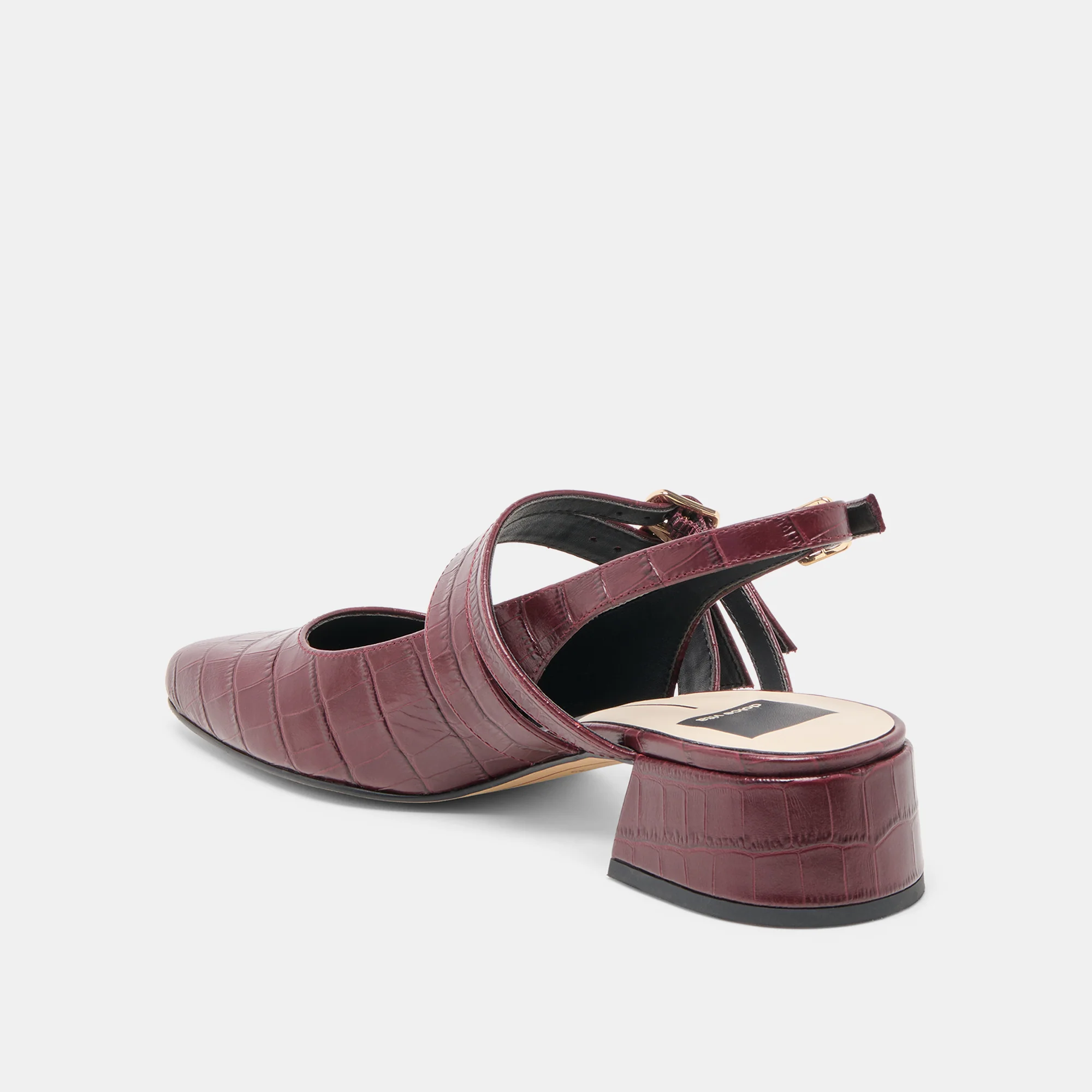 PATZY HEELS OXBLOOD EMBOSSED LEATHER - Image 8