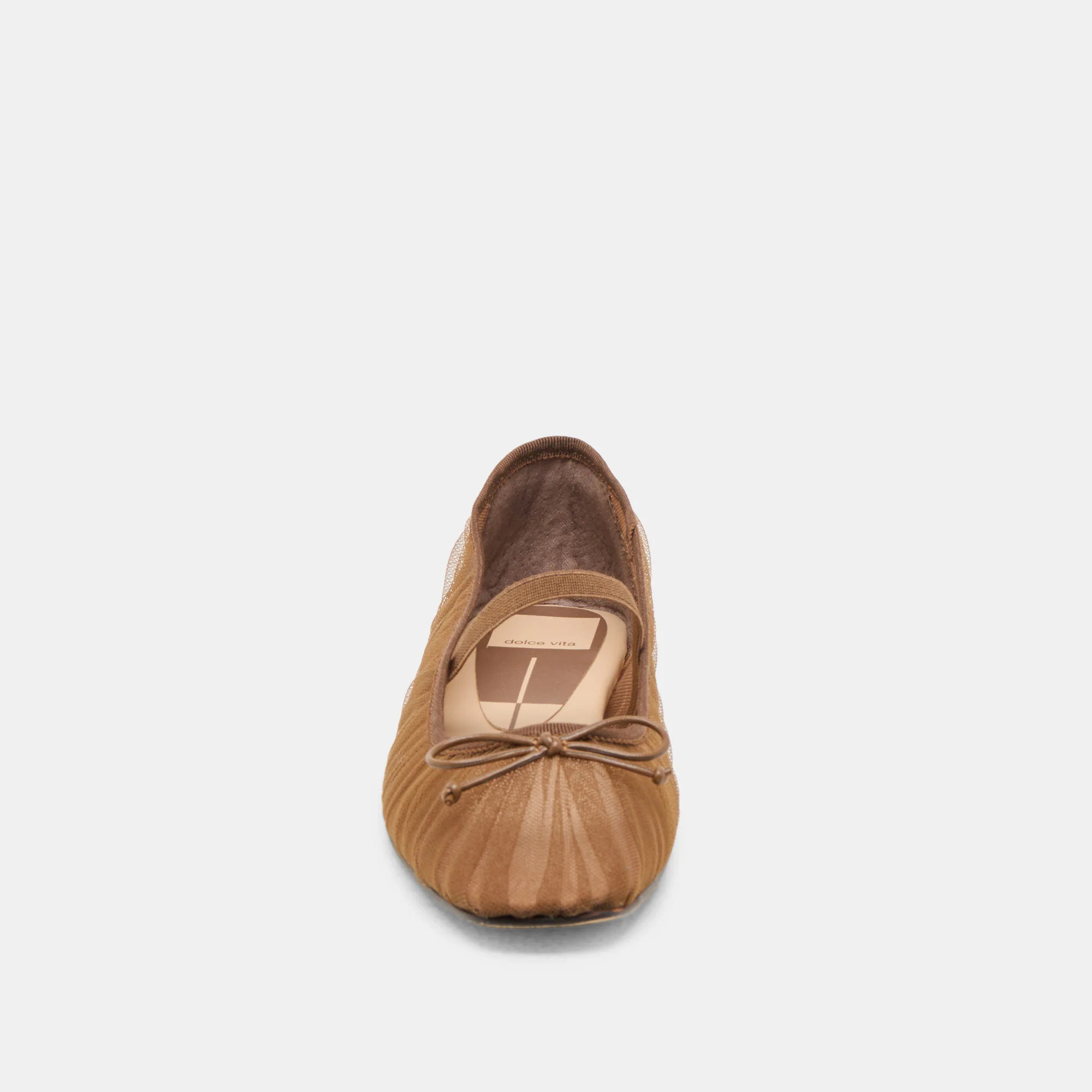 RAEVEN BALLET FLATS MID BROWN TULLE - Image 10