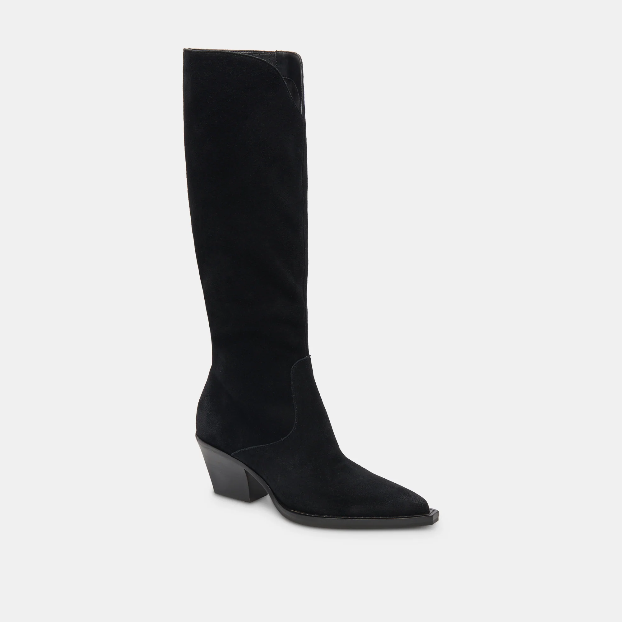 RAJ WIDE CALF BOOTS ONYX SUEDE - Image 11