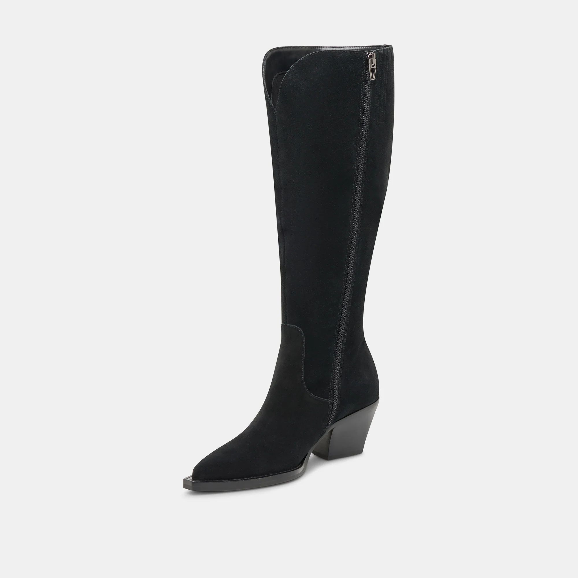 RAJ WIDE CALF BOOTS ONYX SUEDE - Image 14