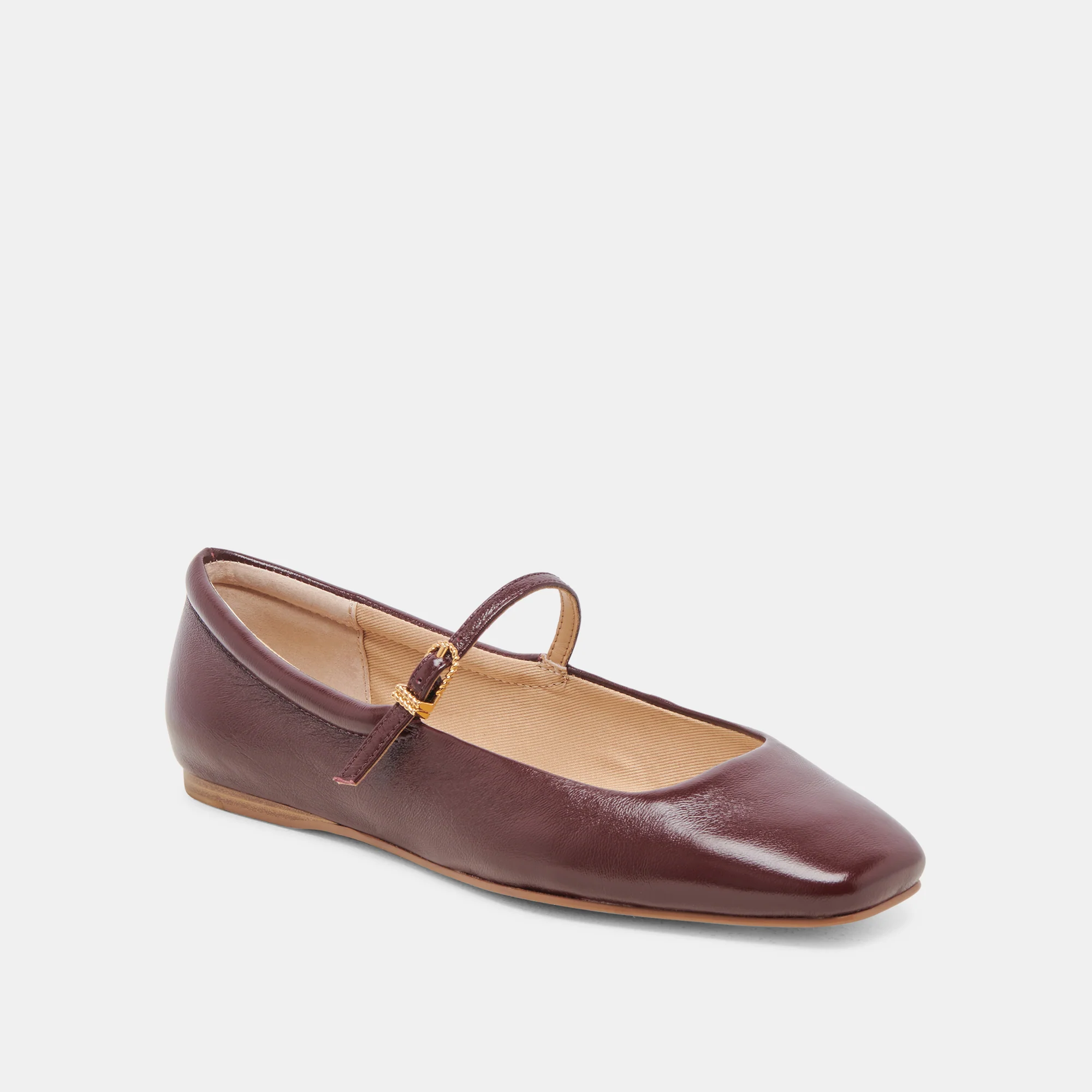 REYES BALLET FLATS CRANBERRY CRINKLE PATENT - Image 2