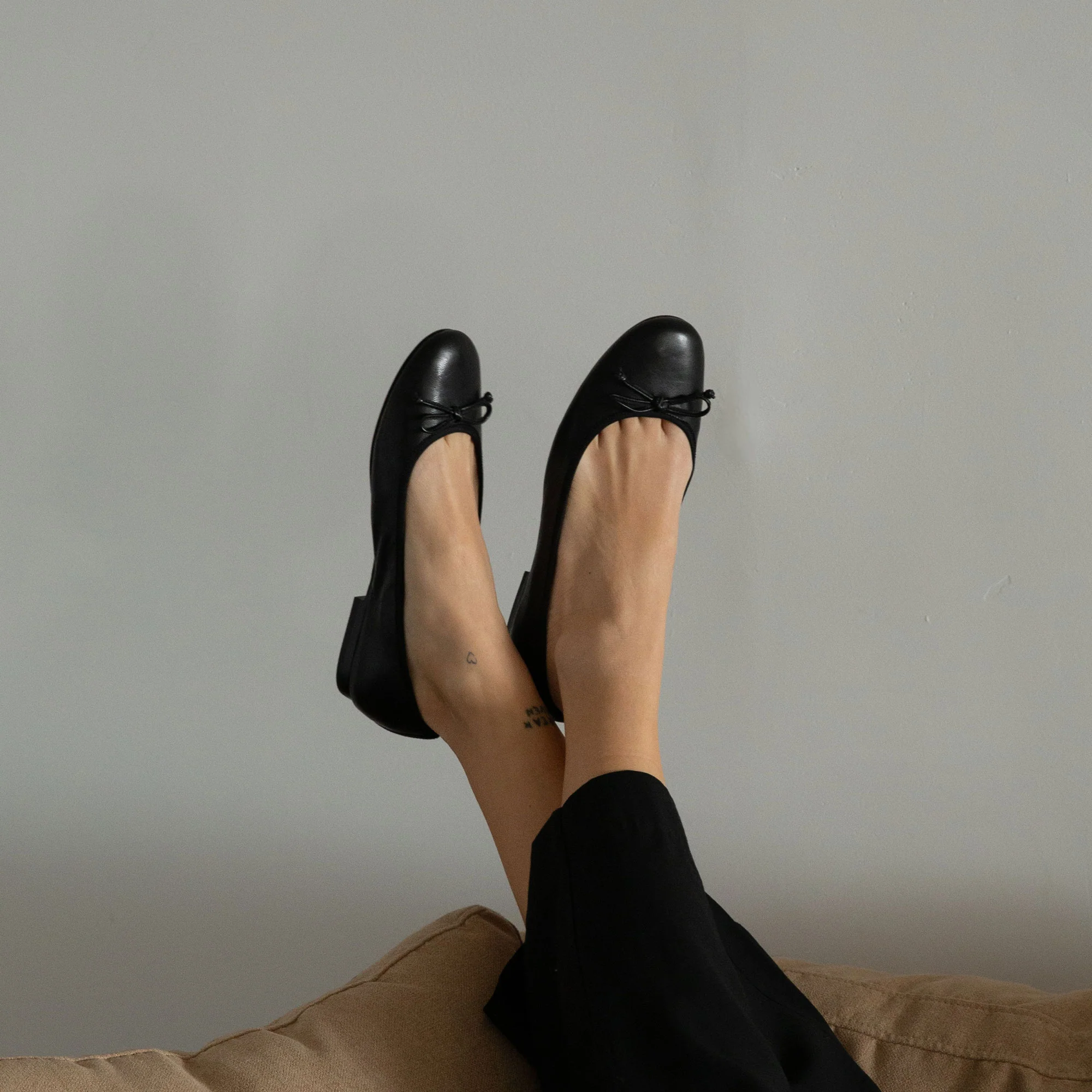RITLA BALLET FLATS BLACK LEATHER - Image 4