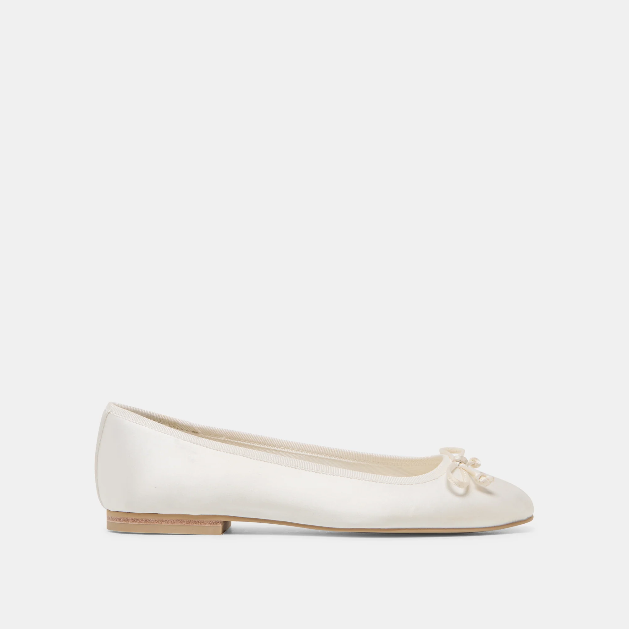 RITLA BALLET FLATS WHITE SATIN