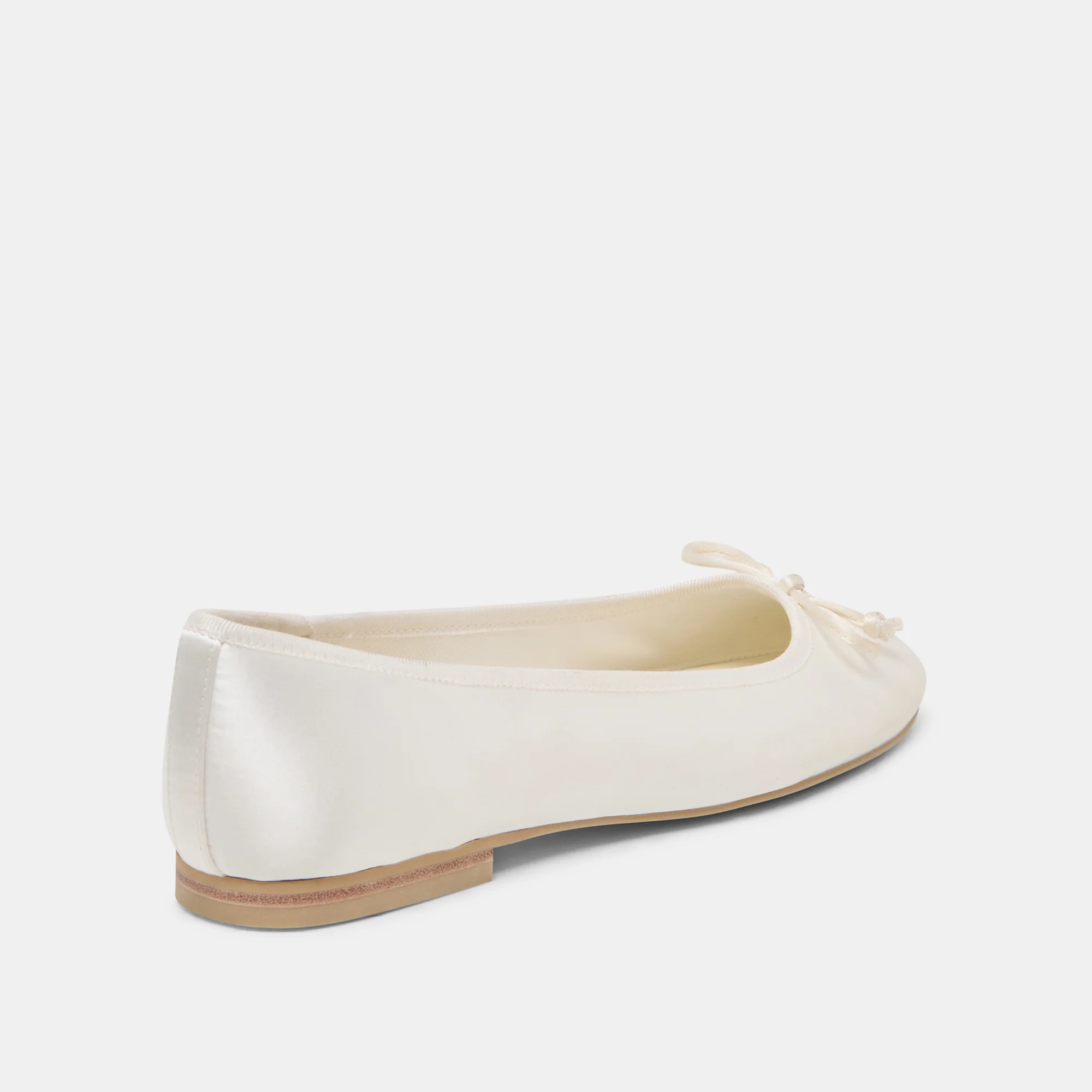 RITLA BALLET FLATS WHITE SATIN - Image 3