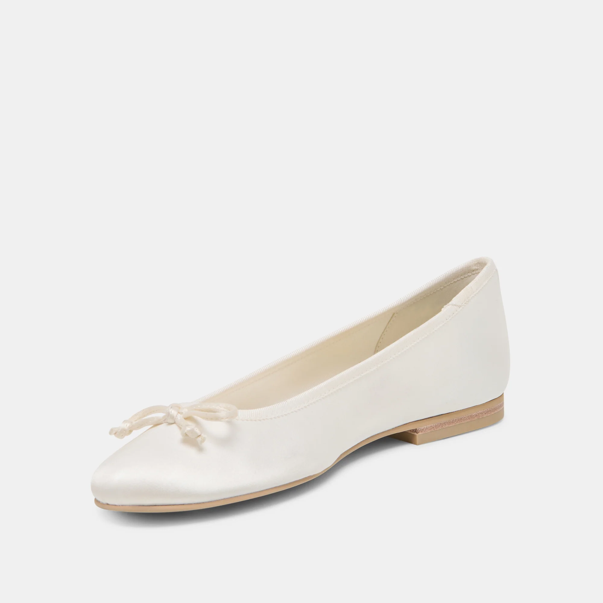 RITLA BALLET FLATS WHITE SATIN - Image 4
