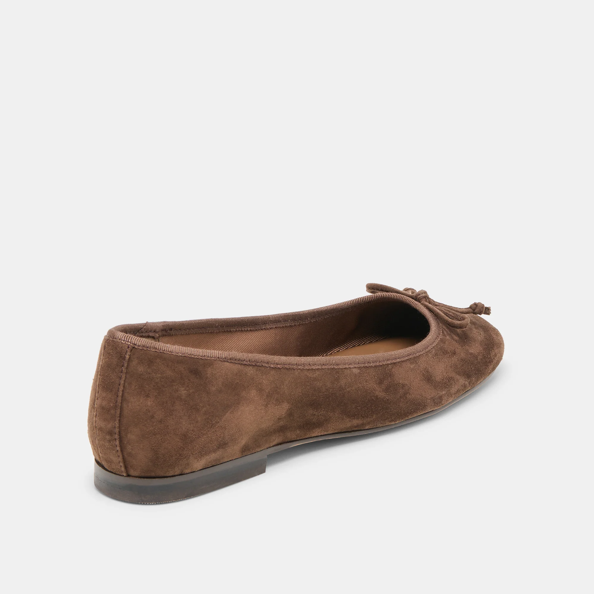 RITLA WIDE BALLET FLATS DK BROWN SUEDE - Image 3