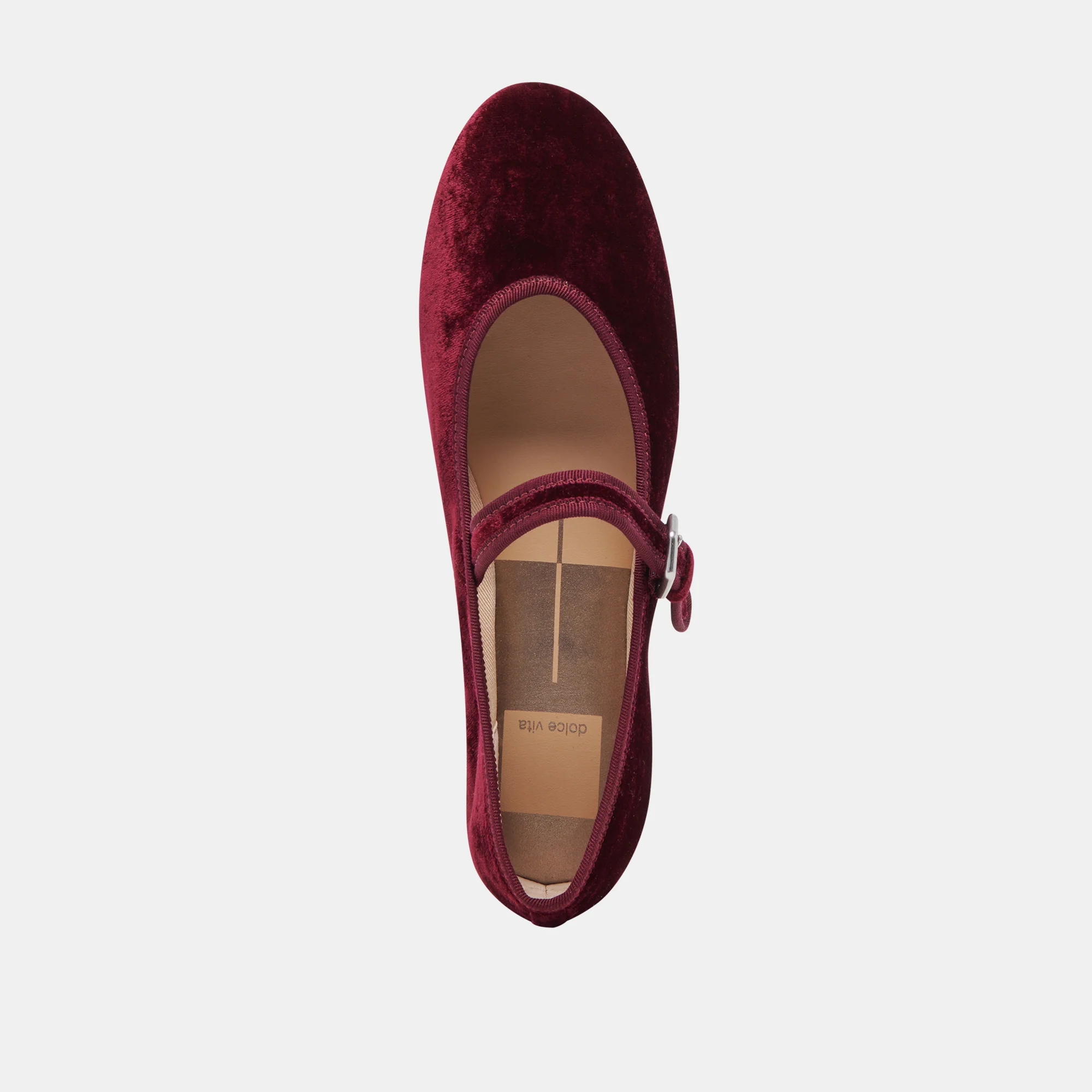 ROSLYN BALLET FLATS WINE VELVET - Image 11