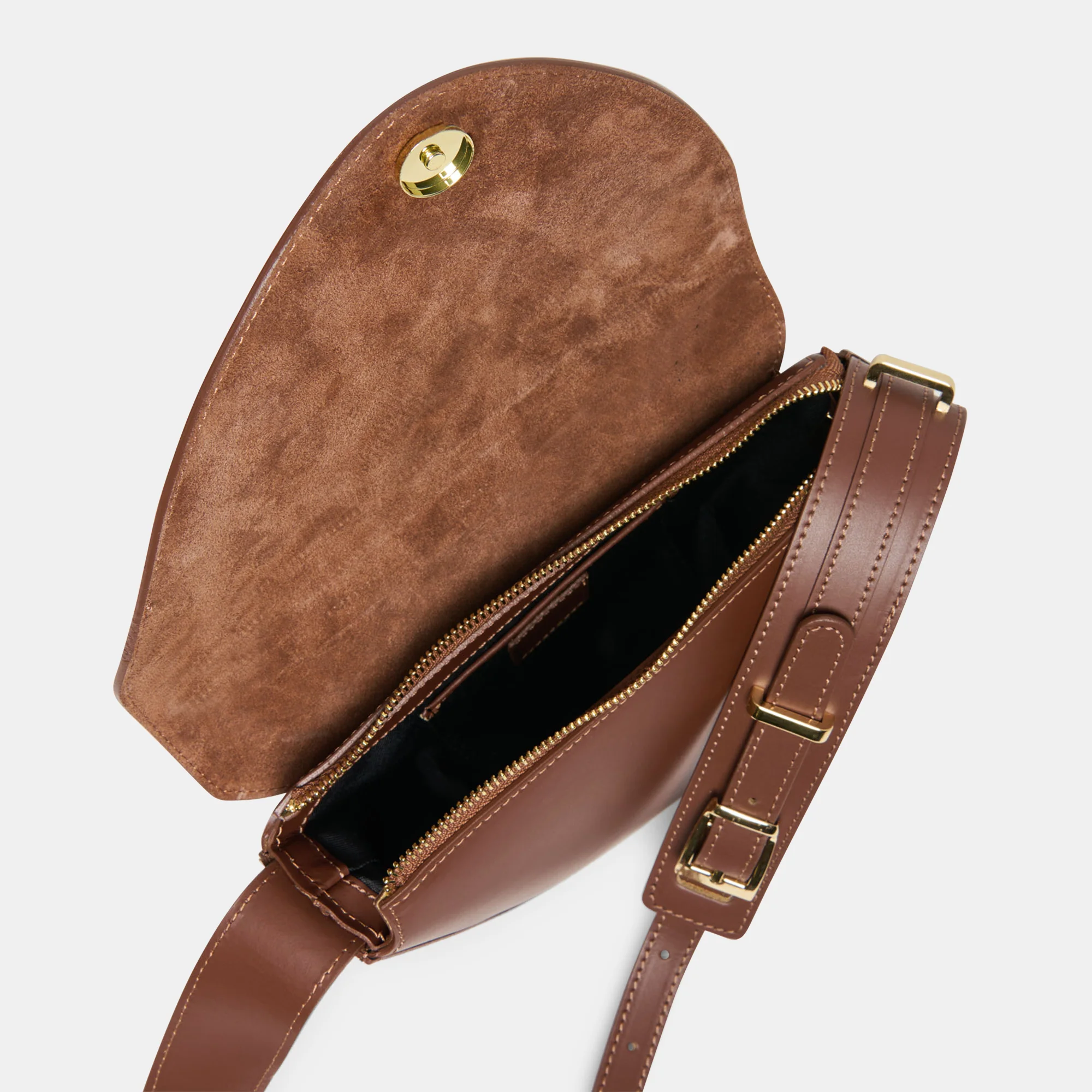 SABINE SHOULDER BAG BROWN LEATHER - Image 5
