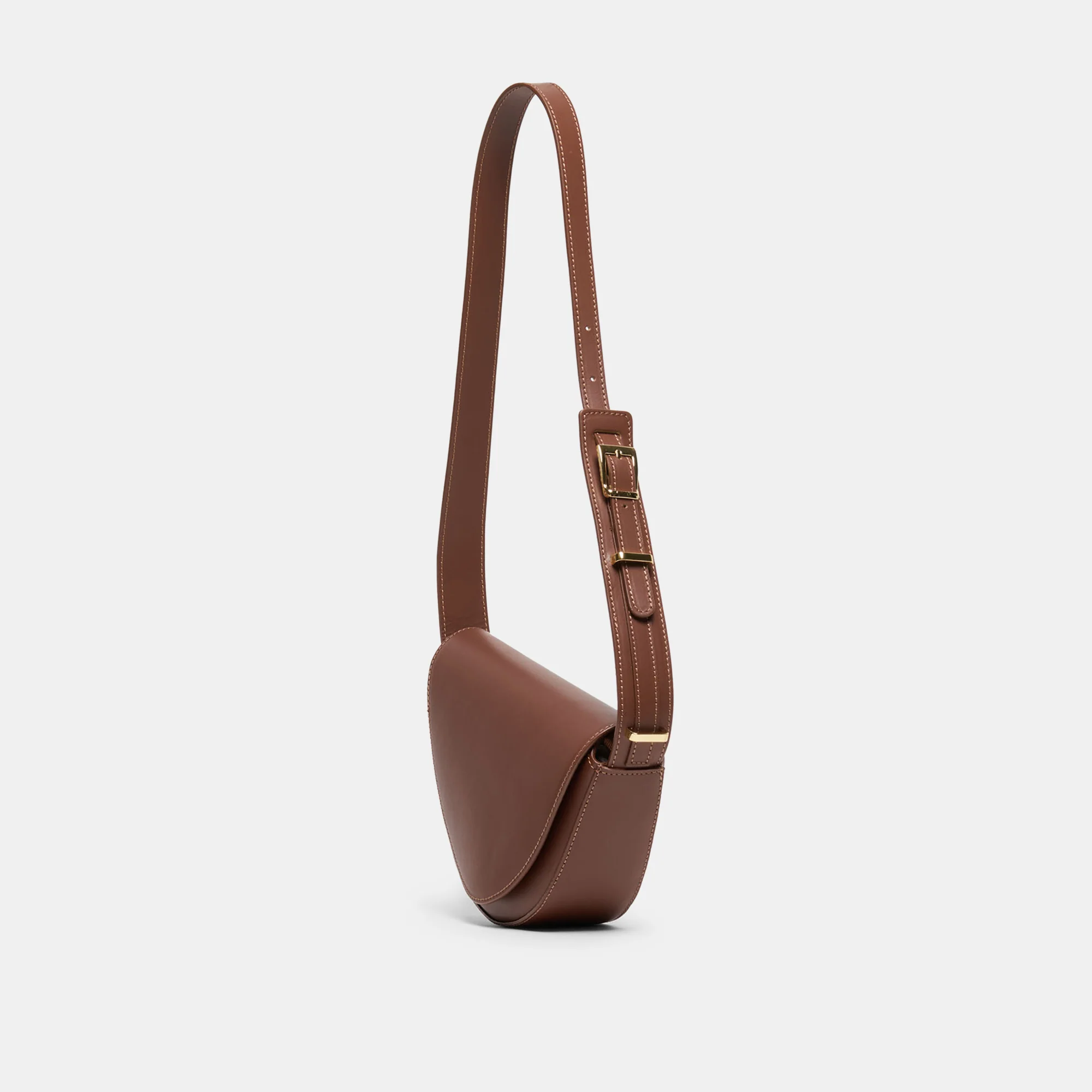 SABINE SHOULDER BAG BROWN LEATHER - Image 8