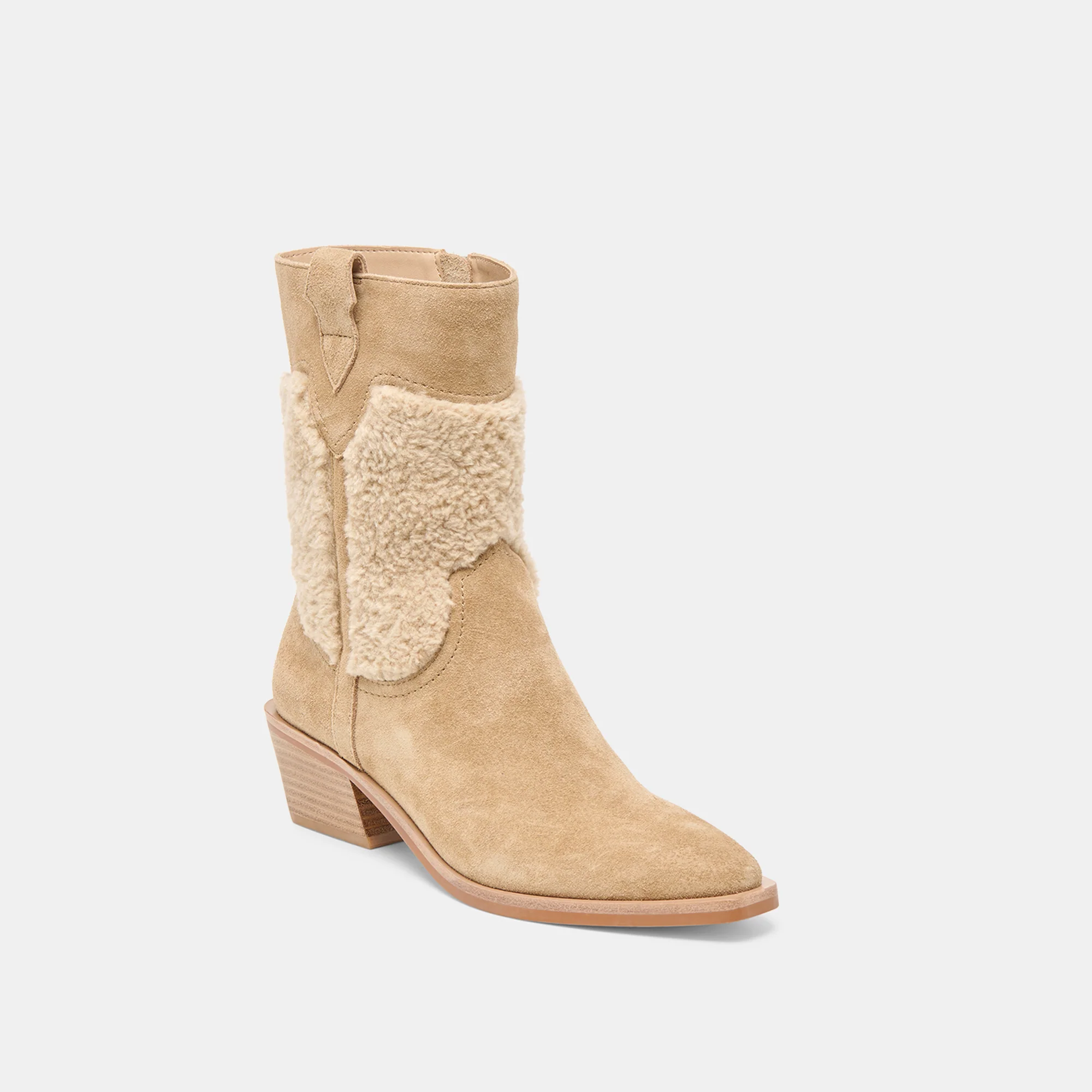 SALIL PLUSH BOOTS DK TAUPE SUEDE - Image 3