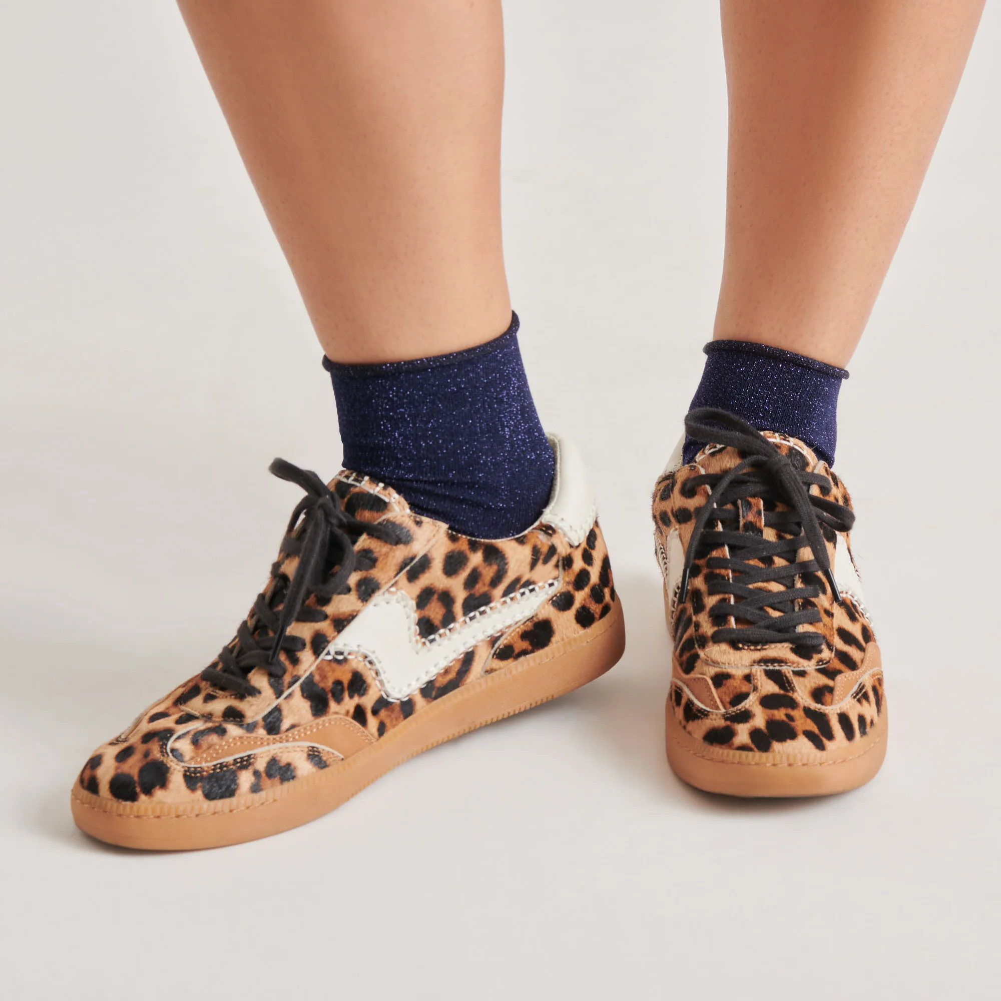 SHIMMER SHORTIE SOCKS NAVY - Image 2