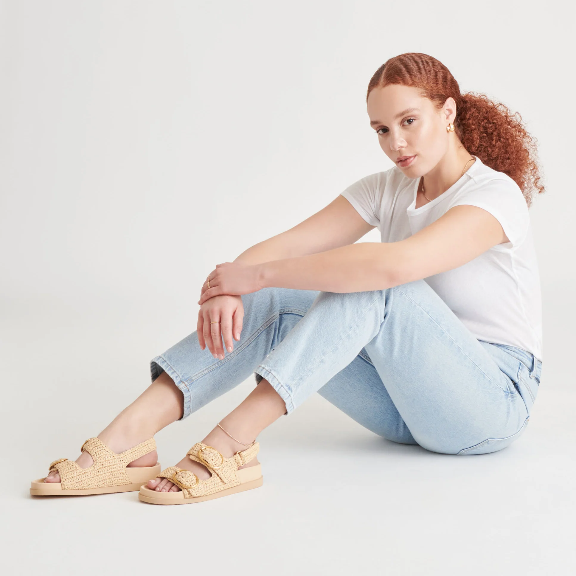 STARLA CROCHET SANDALS NATURAL KNIT - Image 2