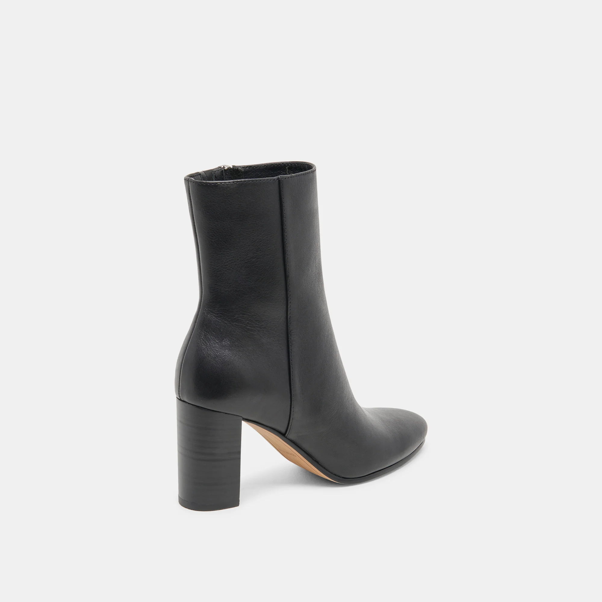 SUZY WIDE BOOTIES BLACK LEATHER - Image 3
