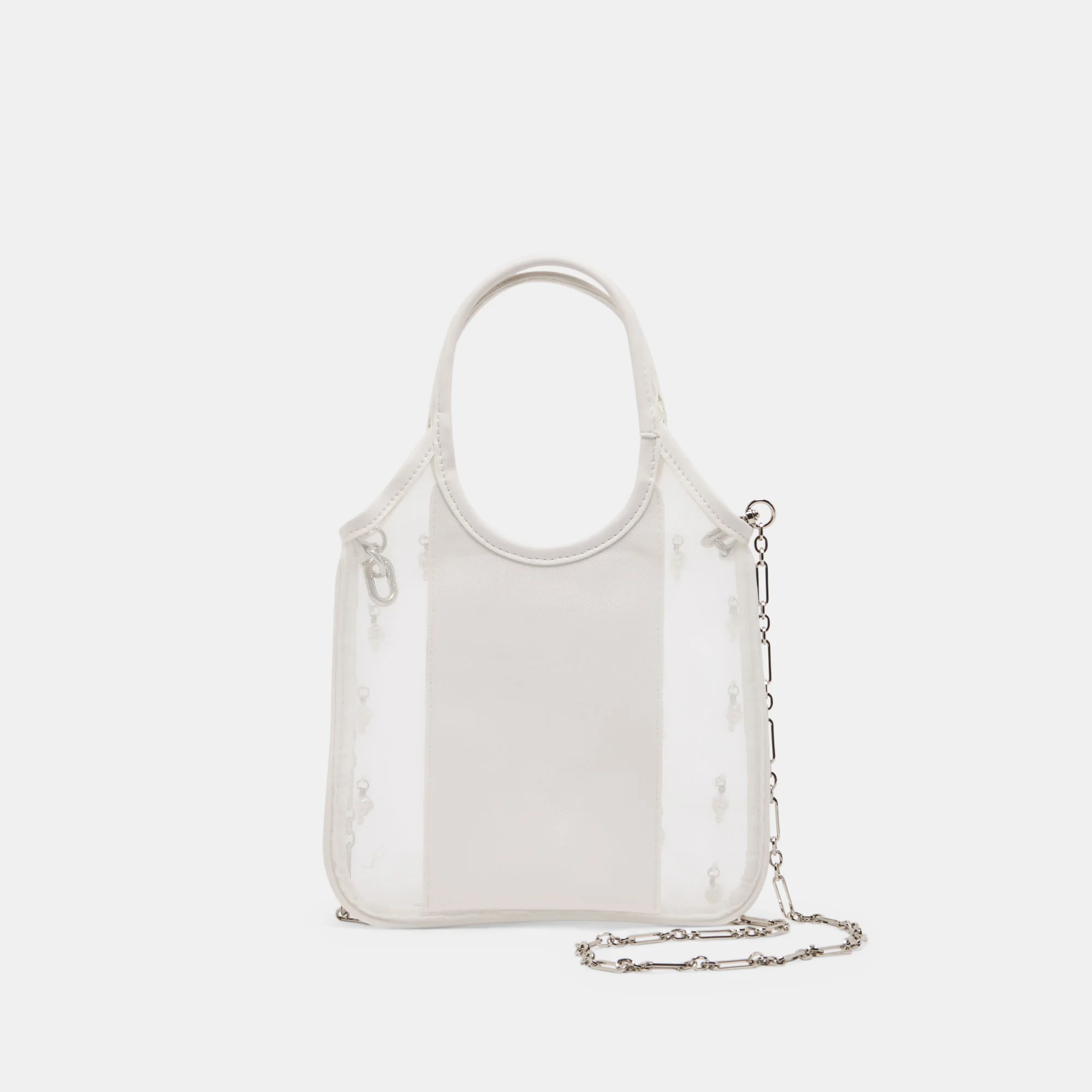SYLVENE PEARL CROSSBODY WHITE MESH - Image 5