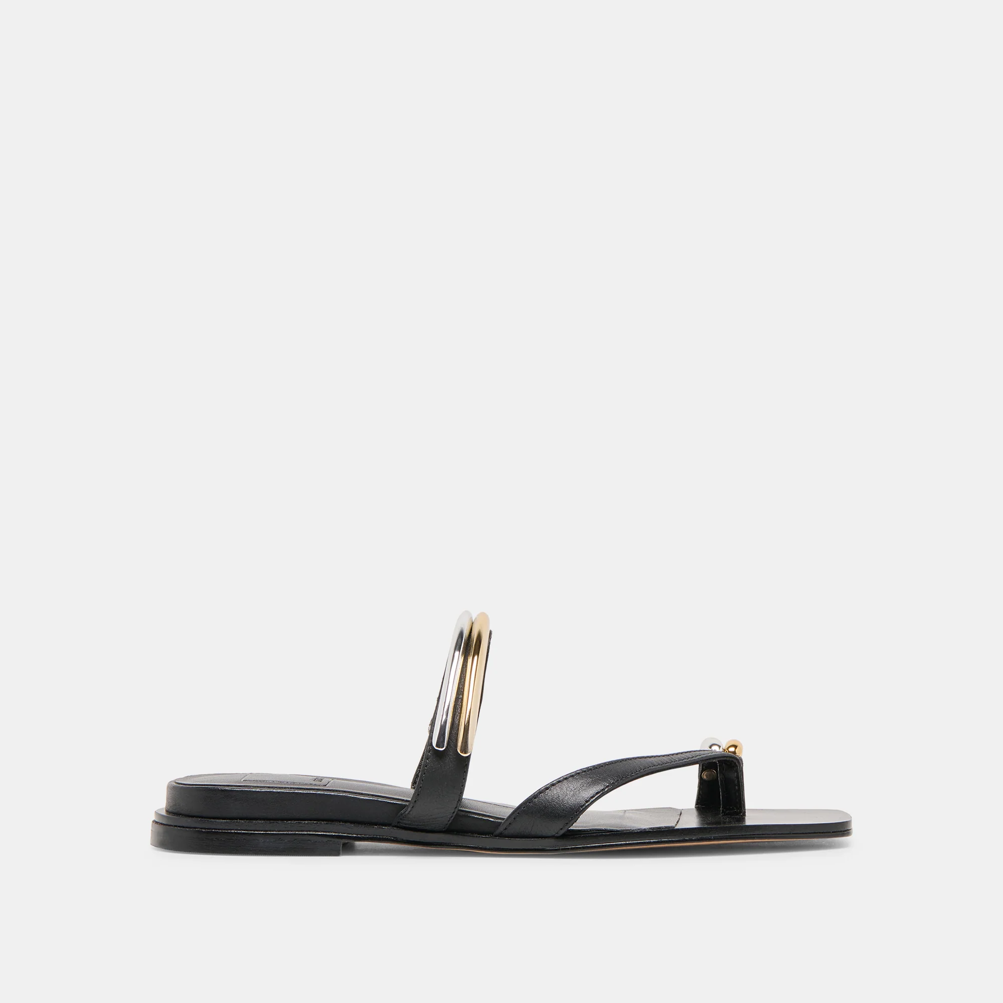 TARINA SANDALS BLACK LEATHER