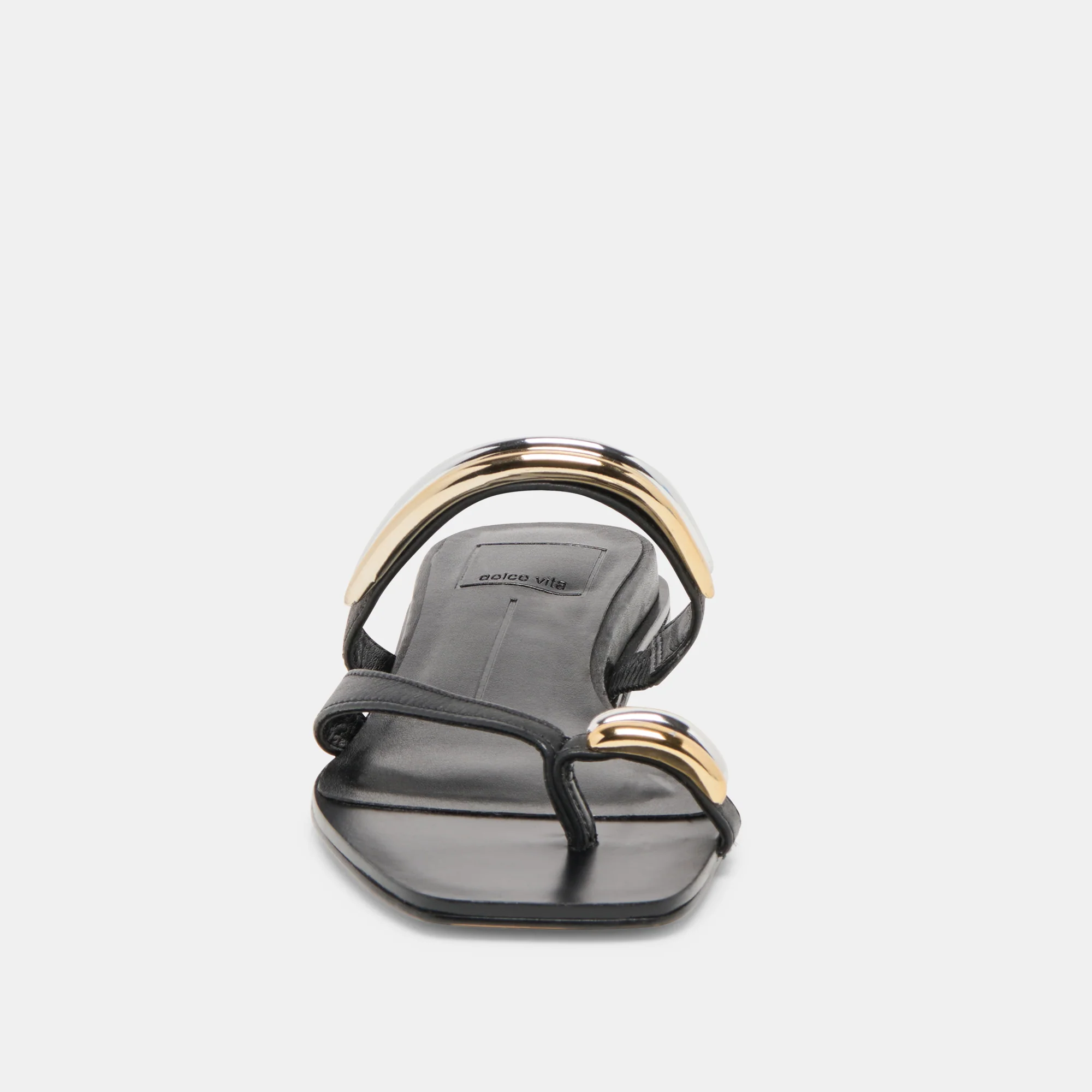 TARINA SANDALS BLACK LEATHER - Image 9