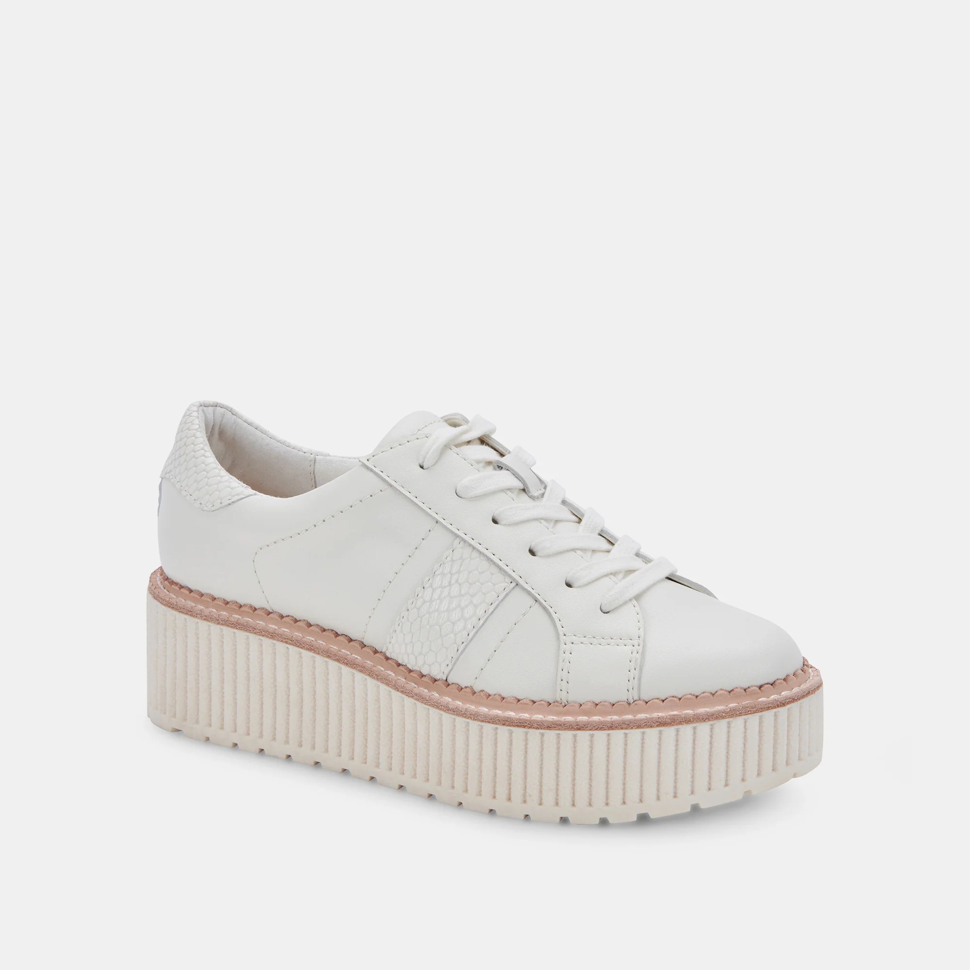 TIGER SNEAKERS WHITE LEATHER - Image 3