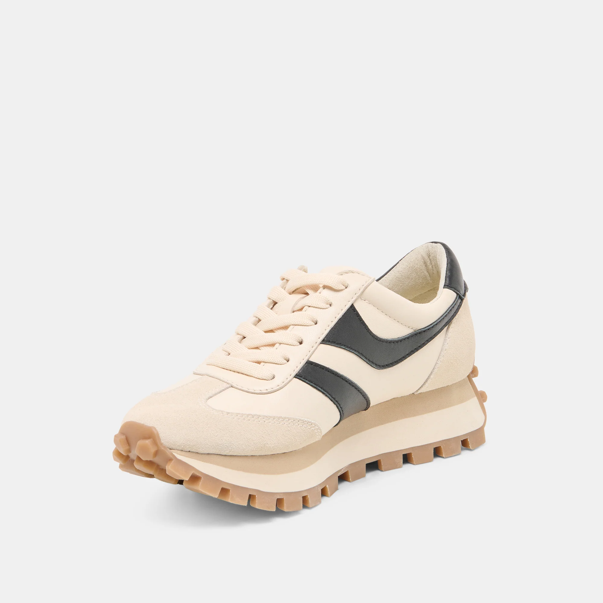 TRESA SNEAKERS WHITE BLACK LEATHER - Image 4