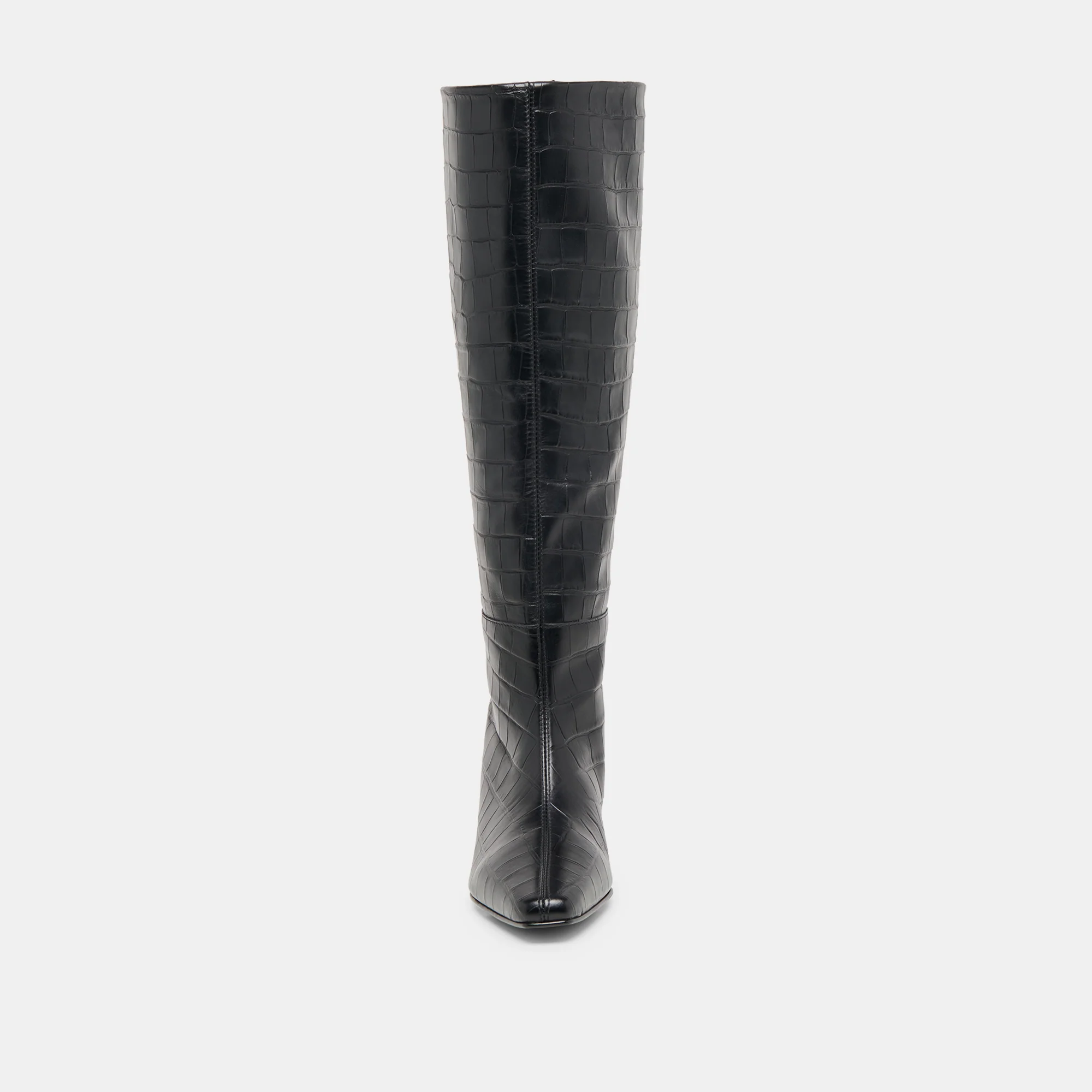 TRIXI BOOTS NOIR CROCO EMBOSSED LEATHER - Image 9