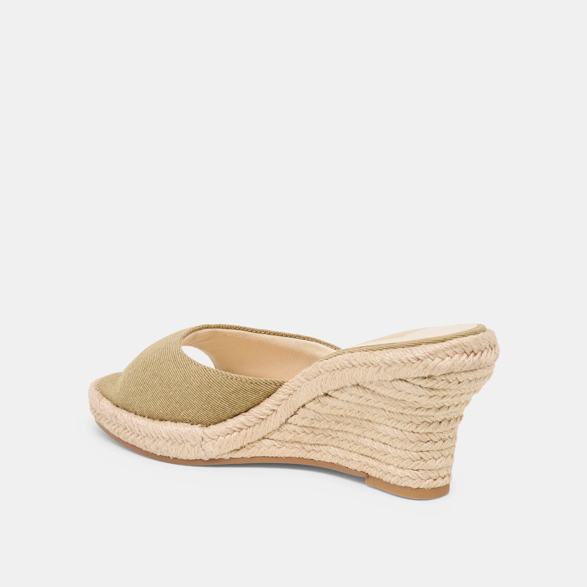 VAYA WEDGES KHAKI LINEN - Image 5