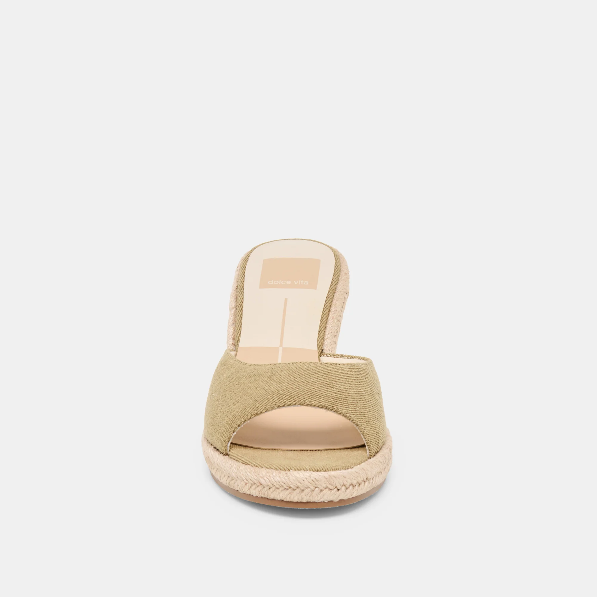 VAYA WEDGES KHAKI LINEN - Image 6