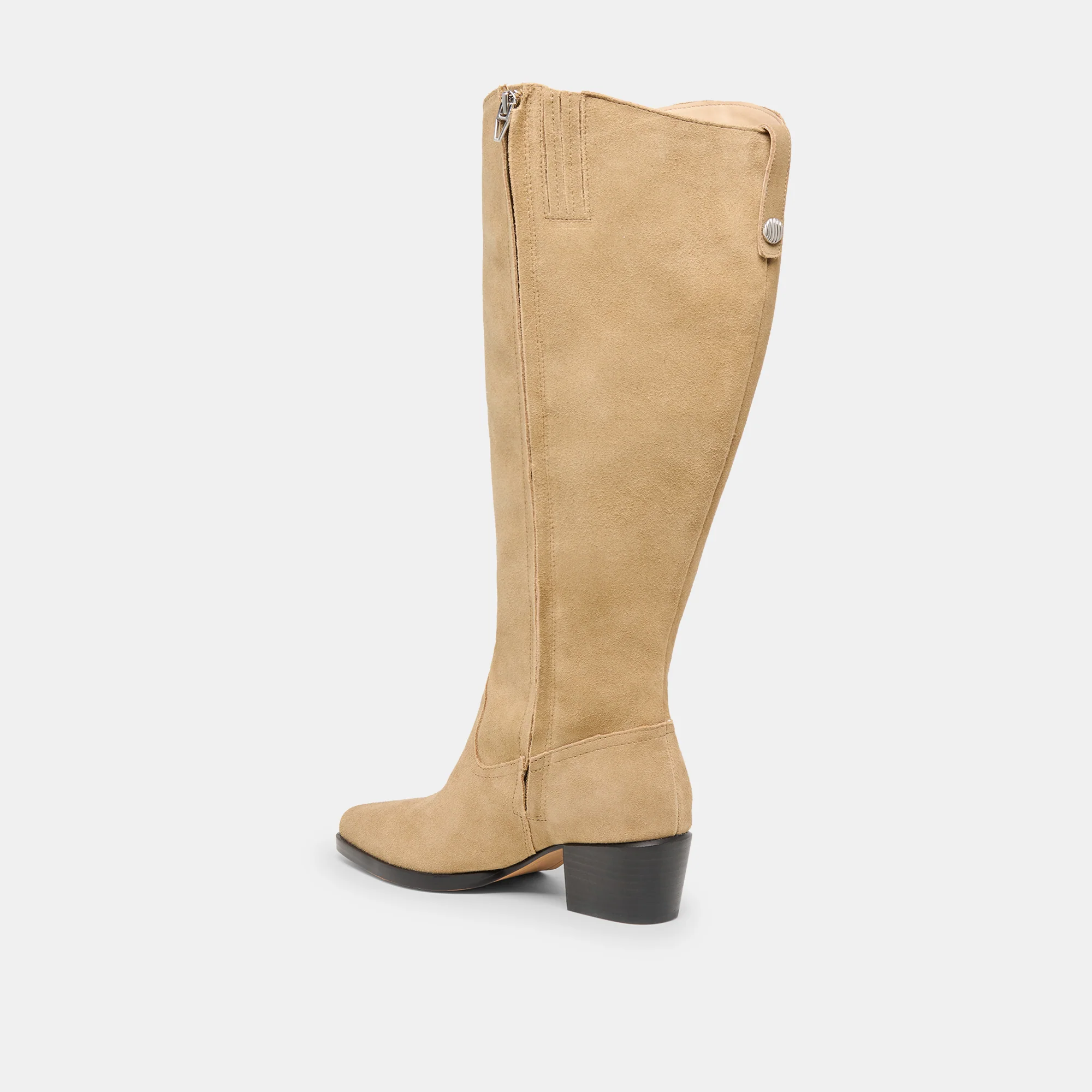 VIRONA H2O EXTRA WIDE CALF BOOTS DK TAUPE SUEDE - Image 8