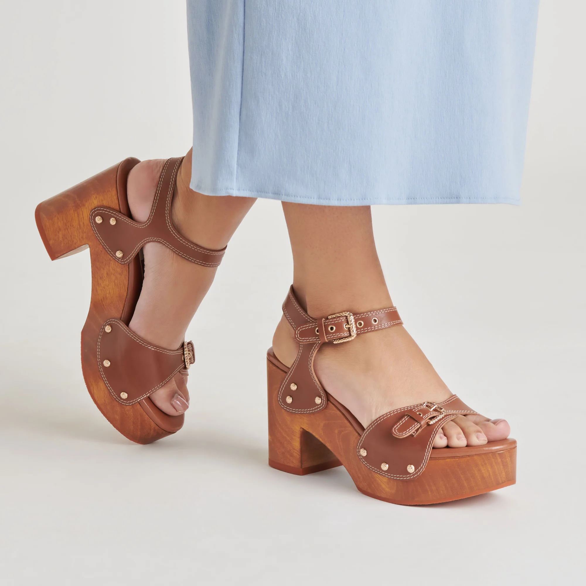 YANDY HEELS COGNAC LEATHER - Image 2