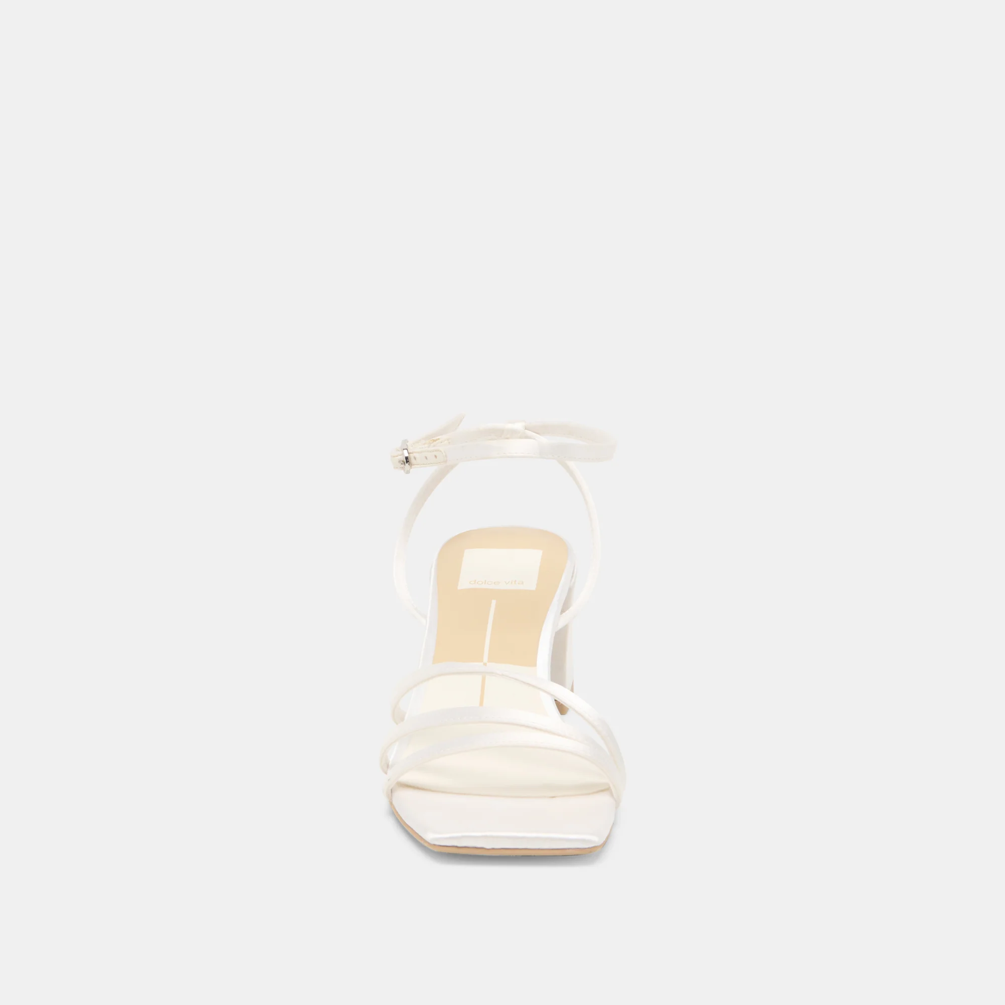 YSABEL HEELS TRUE WHITE SATIN - Image 8