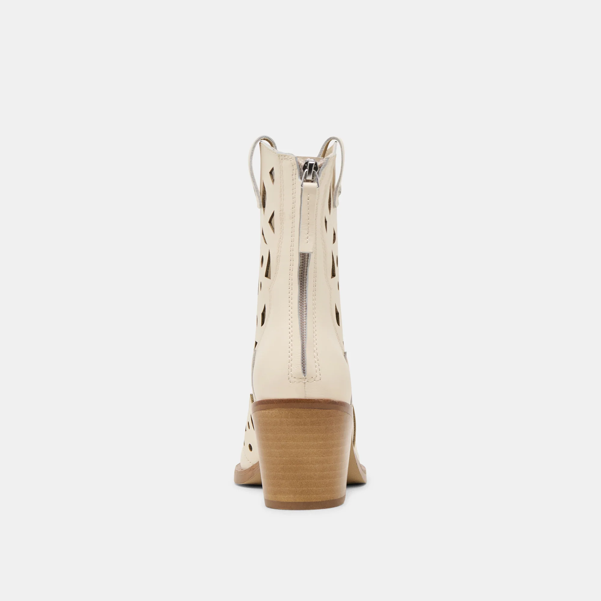 ZENOBI BOOTIES OFF WHITE LEATHER - Image 7