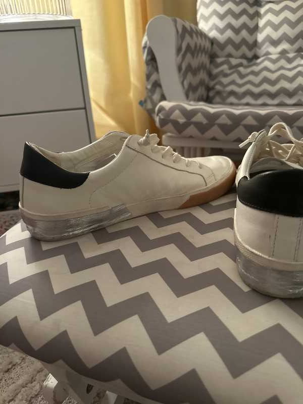ZINA SNEAKERS WHITE BLACK LEATHER re:vita - Image 8