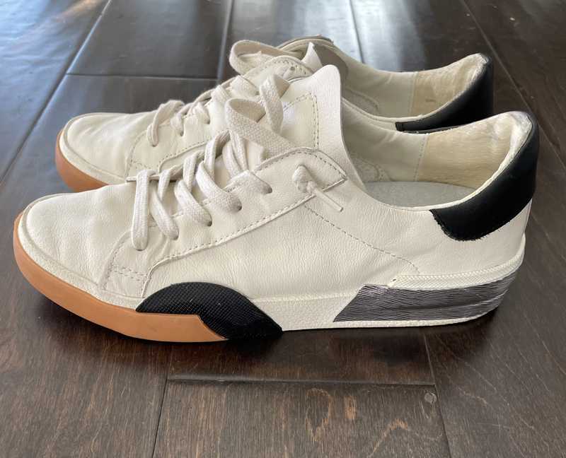 ZINA SNEAKERS WHITE BLACK LEATHER re:vita - Image 9